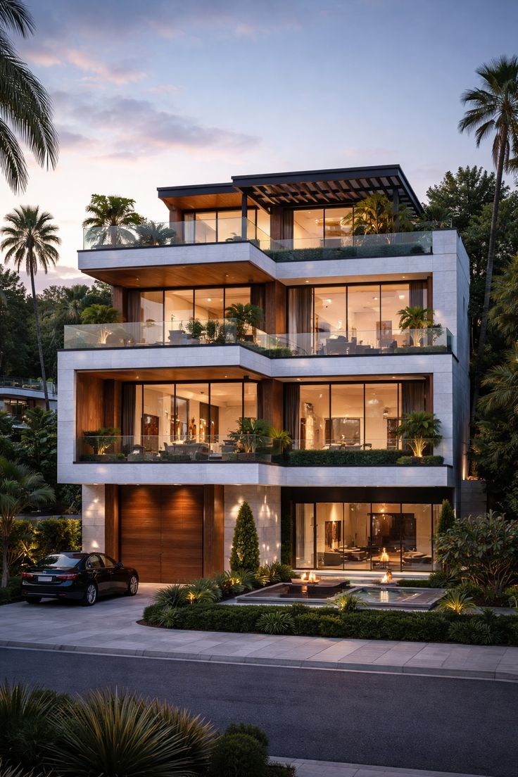Modern Luxury 3 Floor Villa Exterior Design