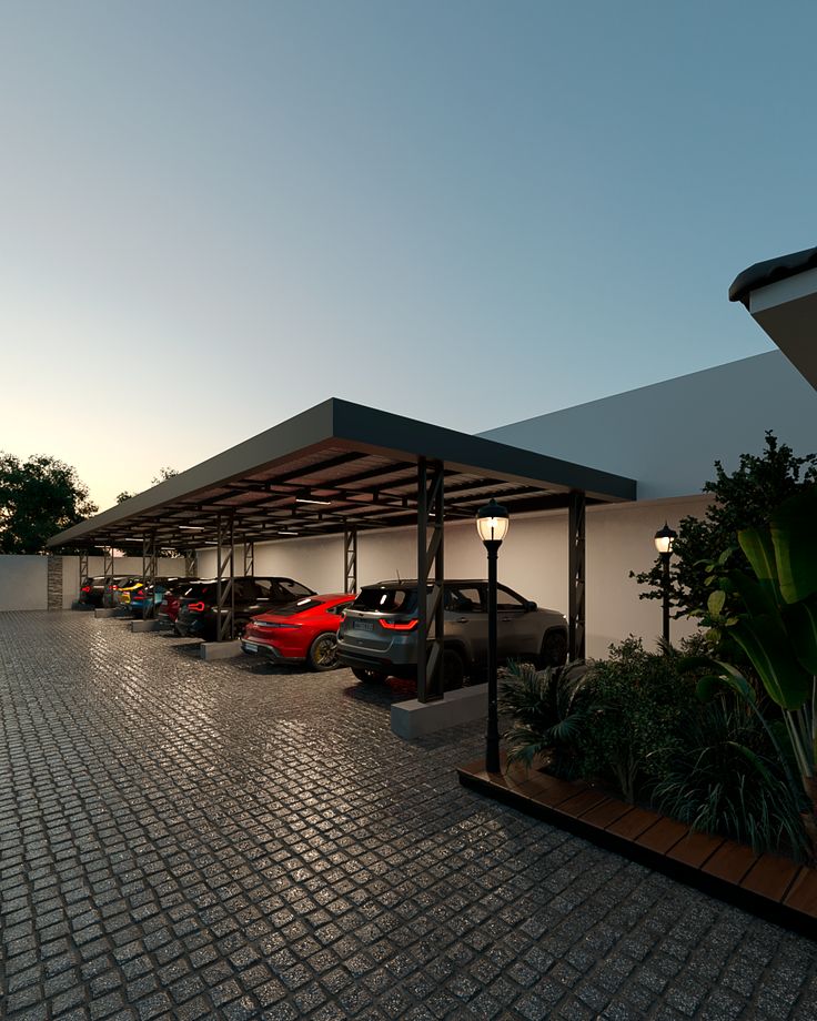 project modern parking lighting