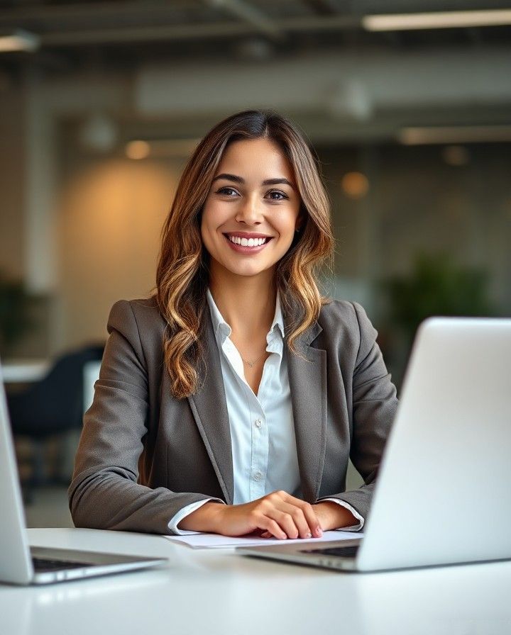confident office woman
