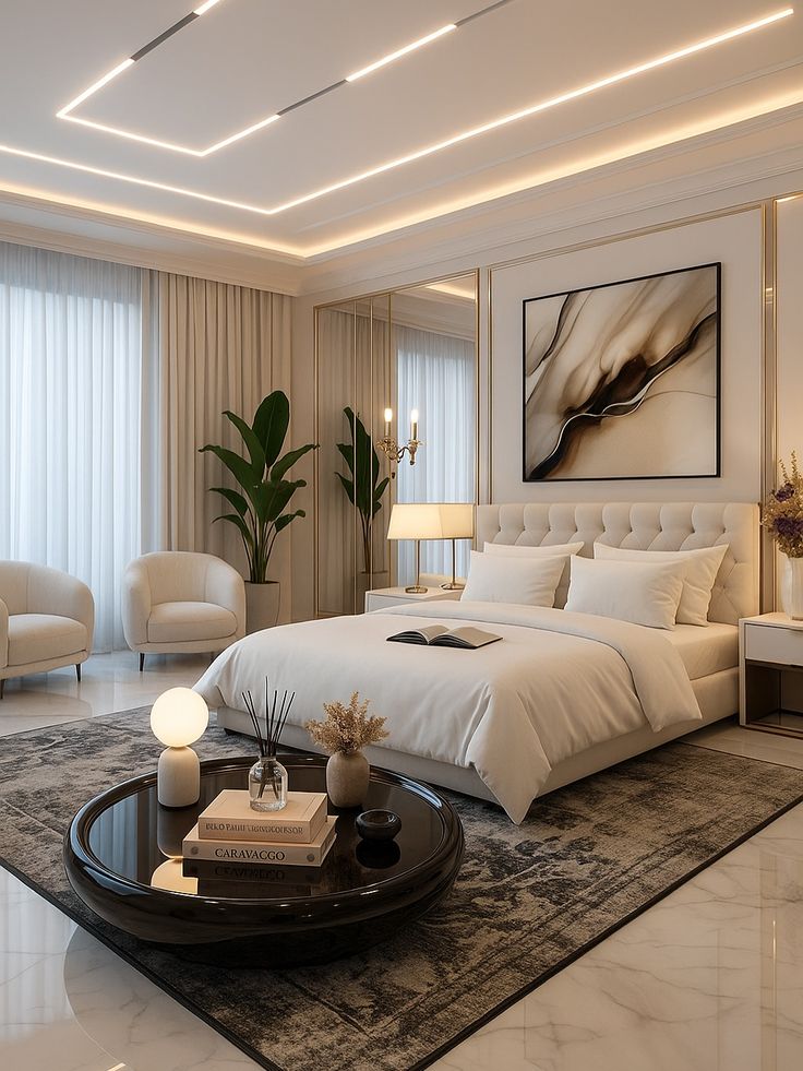 modern luxury bedroom